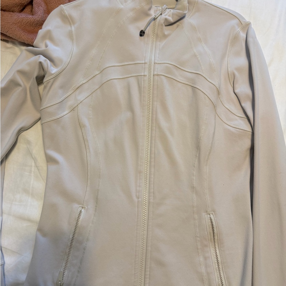 lululemon athletica Light Beige Zip-Up Jacket
